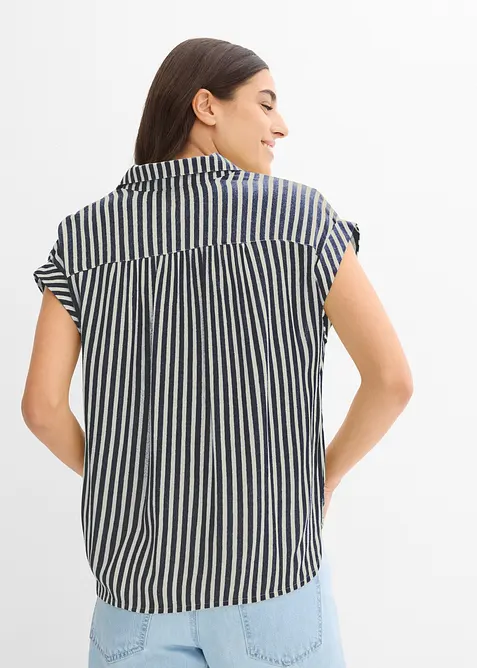 Blusa a maniche corte in viscosa fluente, bonprix