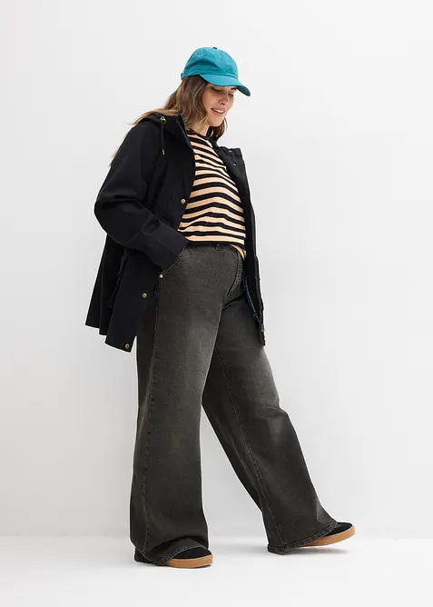 Giacca idrorepellente con fodera a quadri, bonprix