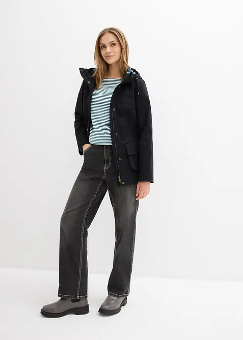 Giacca idrorepellente con fodera a quadri, bonprix