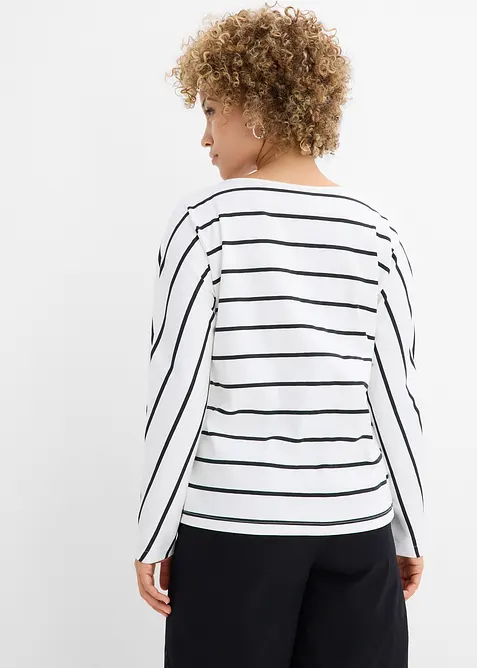 Maglia a maniche lunghe in puro cotone biologico, bonprix