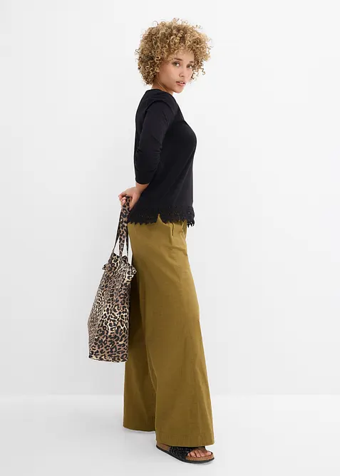 Maglia a maniche lunghe in puro cotone (pacco da 2), bonprix