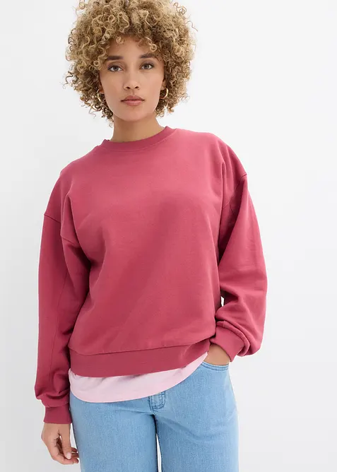 Felpa oversize in puro cotone biologico, bonprix