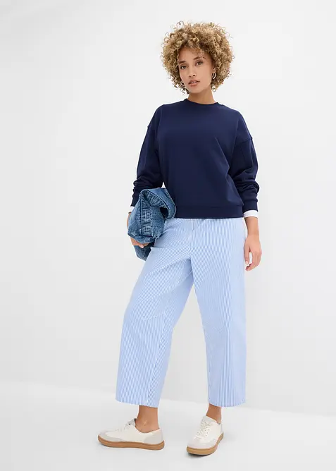 Felpa oversize in puro cotone biologico, bonprix