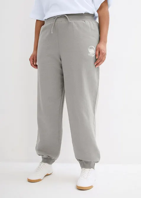 Pantaloni in felpa di puro cotone, bonprix
