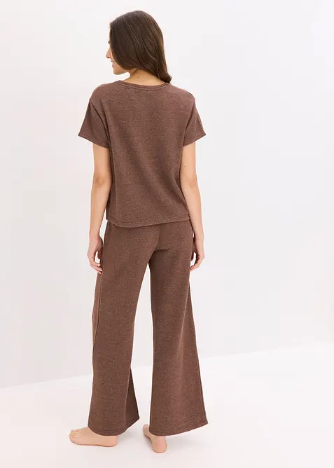 Tuta da casa in tessuto morbido operato, bonprix