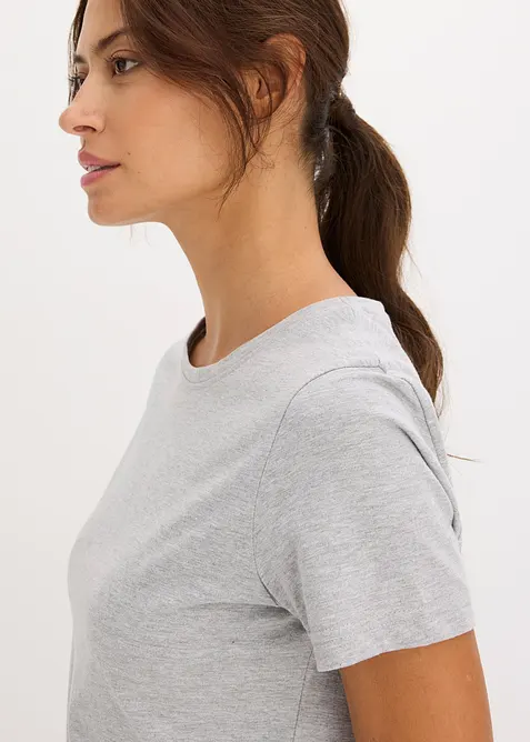 Pigiama con maglia aderente a maniche corte, bonprix