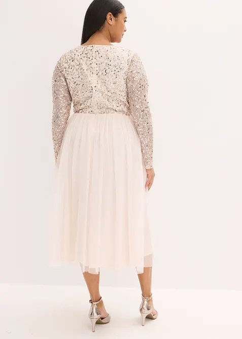 Abito da cocktail con ricami e paillettes, bonprix