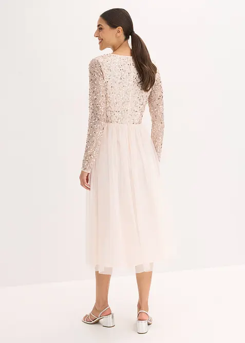 Abito da cocktail con ricami e paillettes, bonprix