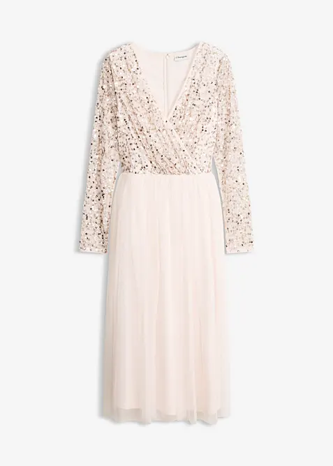 Abito da cocktail con ricami e paillettes, bonprix