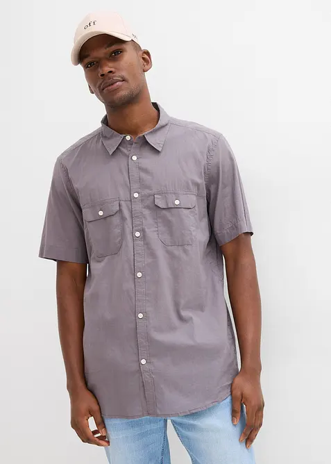 Camicia a maniche corte in puro cotone, bonprix