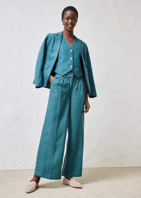 Gilet in puro lino, bonprix