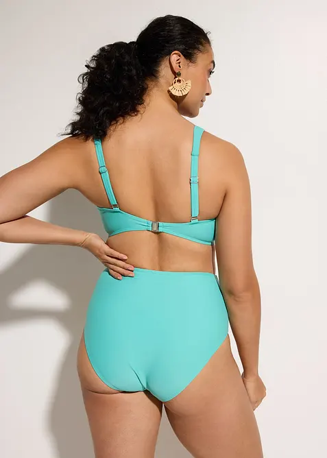 Bikini leggermente modellante con effetto incrociato (set 2 pezzi), bonprix