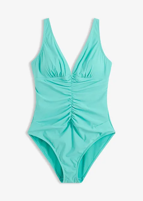 Costume intero con arricciatura e effetto modellante leggero, bonprix