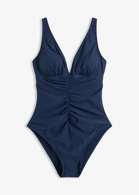 Costume intero con arricciatura e effetto modellante leggero, bonprix