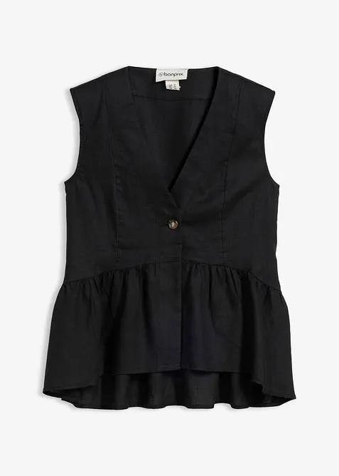 Gilet in puro lino, bonprix