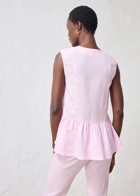 Gilet in puro lino, bonprix