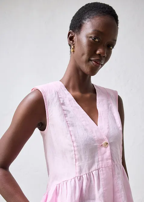 Gilet in puro lino, bonprix