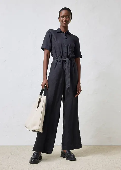 Tuta elegante in puro lino, bonprix