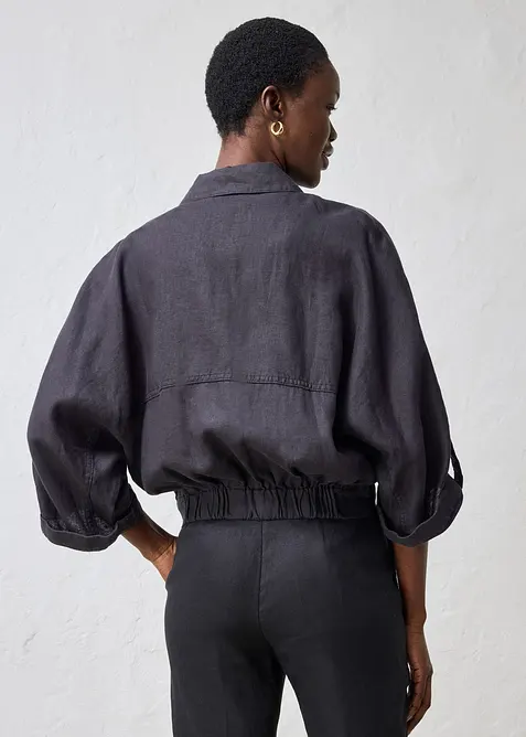 Bomber in puro lino, bonprix