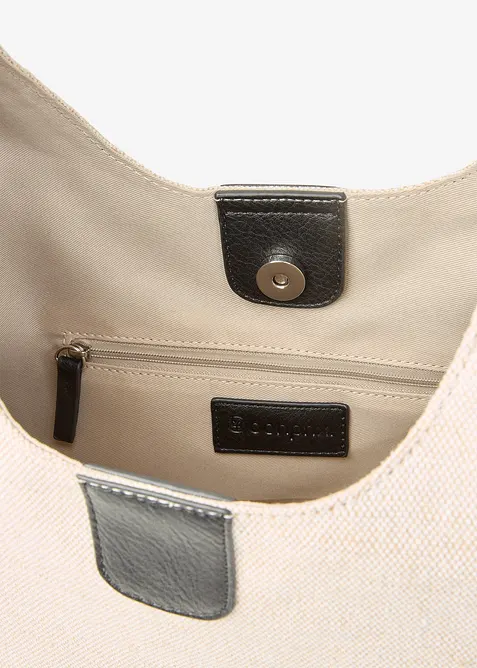 Borsa a sacco in misto lino, bonprix