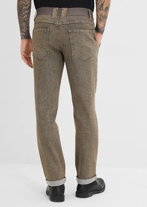 Jeans elasticizzati leggeri comodi in vita, relaxed fit straight, bonprix