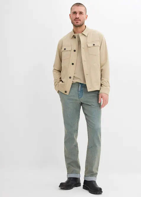 Jeans elasticizzati leggeri comodi in vita, relaxed fit straight, bonprix