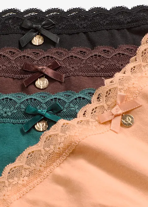 Slip con pizzo (pacco da 5), bonprix