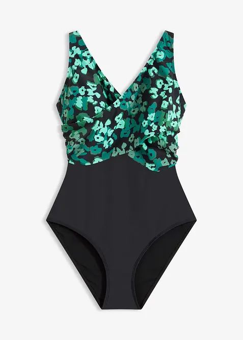 Costume intero con dettaglio incrociato ed effetto modellante medio, bonprix