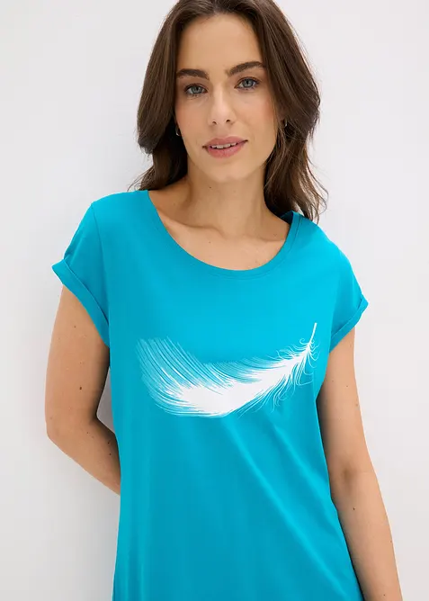 Camicia da notte corta in puro cotone biologico, bonprix