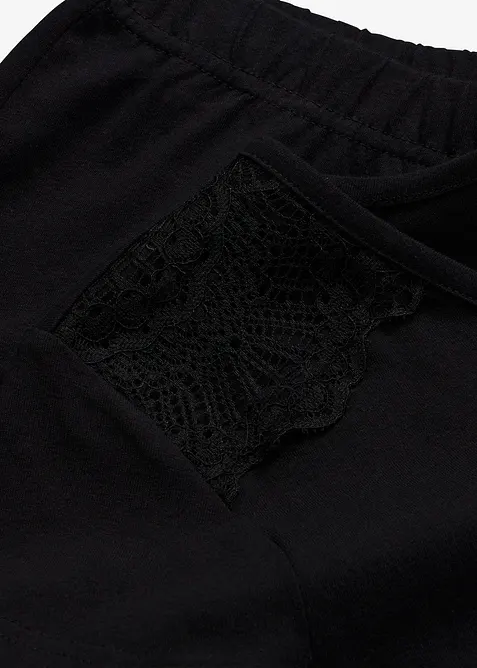 Pigiama con pantaloni culotte corti e larghi, bonprix