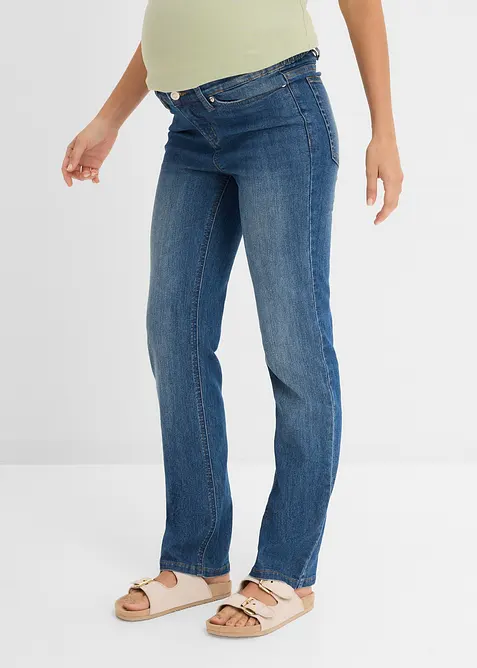 Jeans pr&eacute;maman 2 in 1 da indossare sia prima che dopo il parto, straight, bonprix