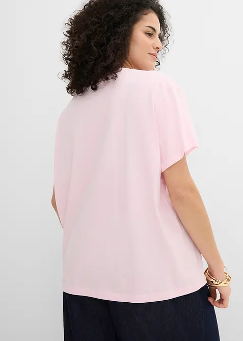 T-shirt in puro cotone biologico, con stampa, bonprix
