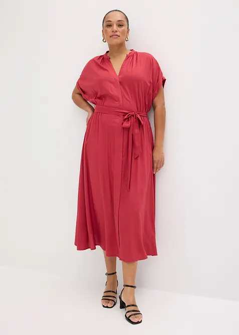 Abito chemisier in viscosa fluida, bonprix