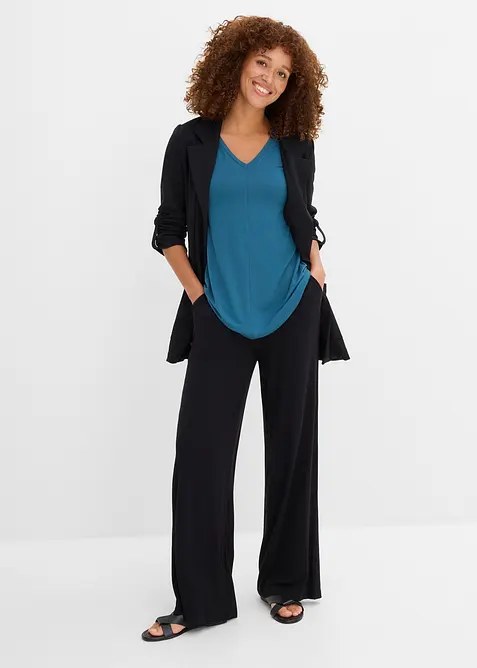 Top lungo in misto viscosa, bonprix