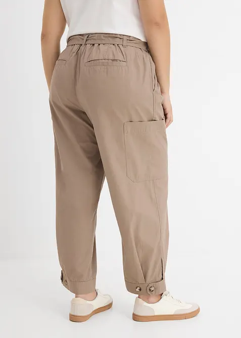 Pantaloni cargo cropped, bonprix