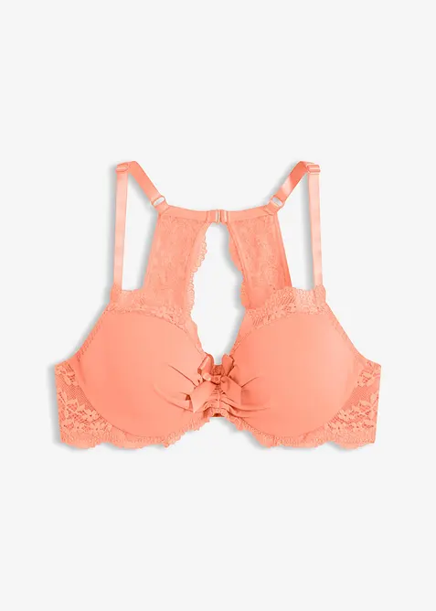 Reggiseno con coppe preformate e pizzo floreale, bonprix