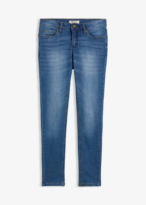 Jeans skinny elasticizzati, vita media, bonprix