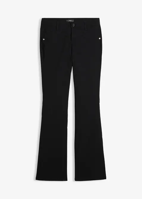 Pantaloni elasticizzati in bengalina, bootcut, bonprix