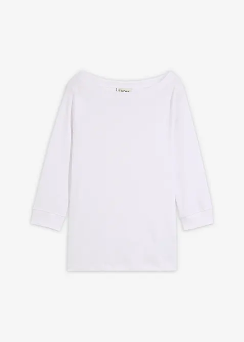 Maglia a maniche lunghe in puro cotone biologico, bonprix