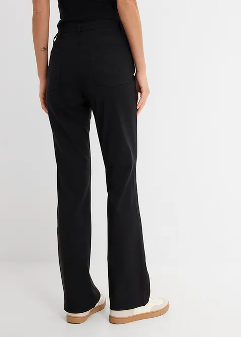 Pantaloni elasticizzati in bengalina, bootcut, bonprix