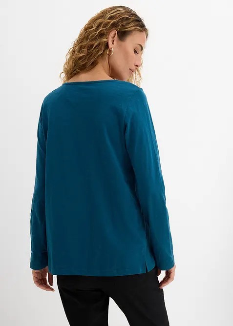 Maglia con bottoncini in puro cotone biologico, bonprix