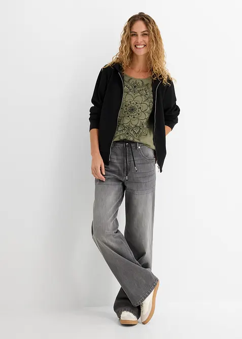 T-shirt in filato fiammato, bonprix