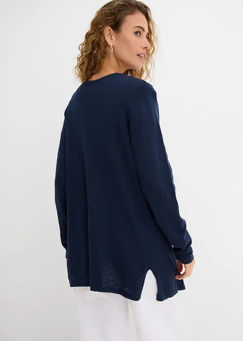 Cardigan in puro cotone fiammato leggero, bonprix