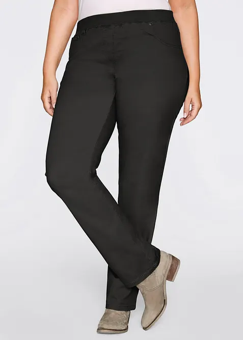Treggings in twill di misto cotone elasticizzato, bonprix