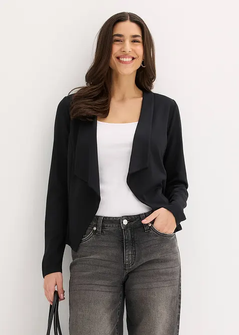 Blazer in jersey di misto viscosa, bonprix
