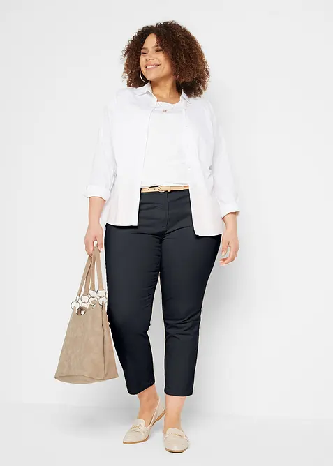 Pantaloni cropped elasticizzati, bonprix