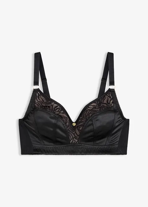 Bralette senza ferretto con pizzo delicato, bonprix