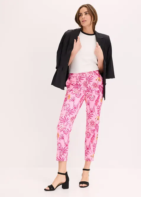 Pantaloni cropped elasticizzati, bonprix