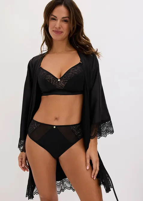 Slip alto con mesh, bonprix