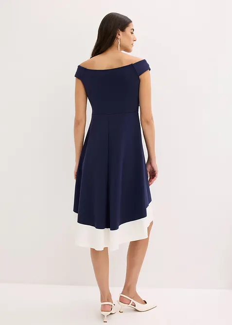 Abito con spalle scoperte e dettaglio annodato, bonprix